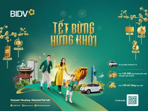 BIDV tung loạt quà tặng, ưu đãi “khủng” dành cho khách hàng dịp Tết