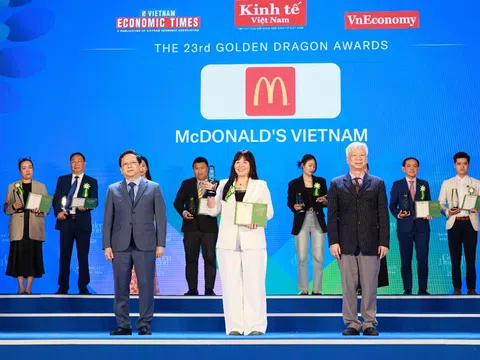 Tiên phong hướng tới nền kinh tế xanh, McDonald’s Việt Nam nhận giải Rồng Vàng lần thứ 6