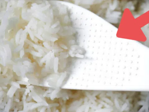 Các chấm sần trên muôi xới cơm trong nồi cơm điện có tác dụng gì?